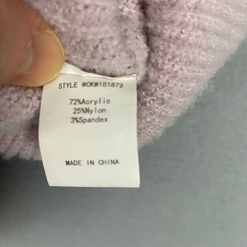 Code X Mode Womens Pink Blush Ribbed Knit Cropped Ruffle Hem Tank Top Small - Picture 4 of 6